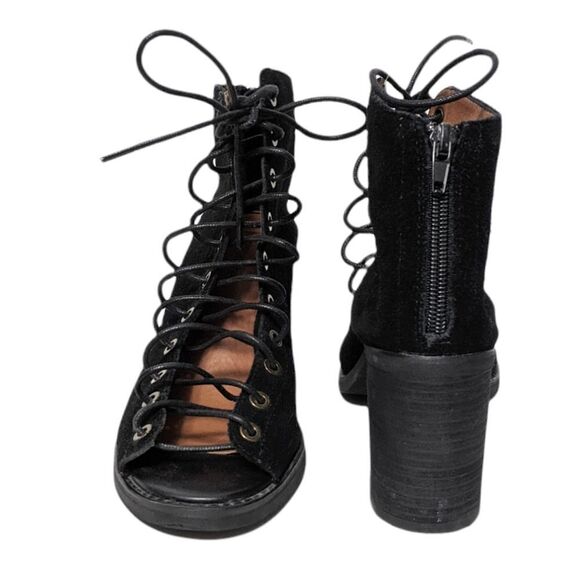 JEFFREY CAMPBELL Cors Suede Lace Up Heels 8 - Picture 2 of 10